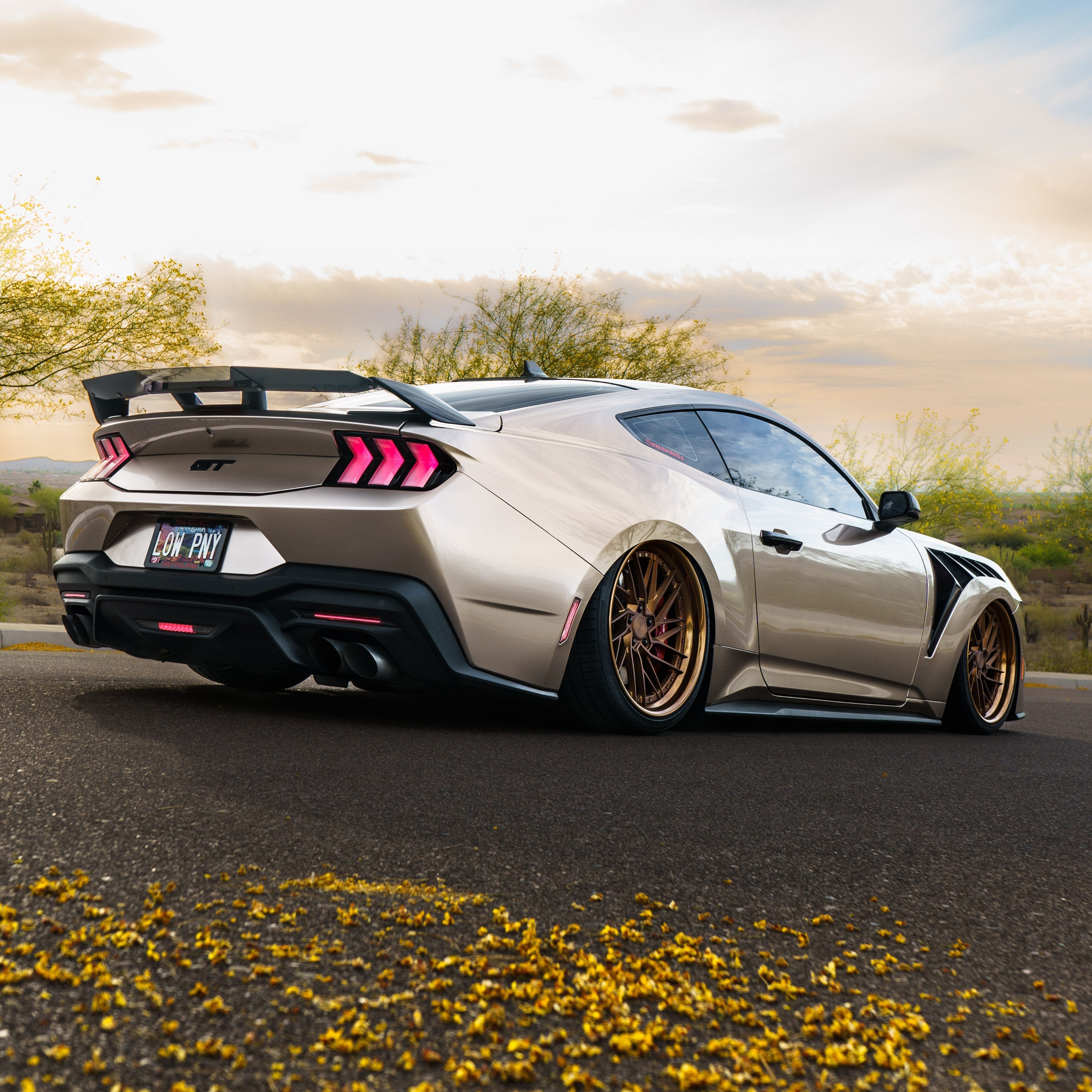 A Ford Mustang on Variant forged TLR-3P wheels
