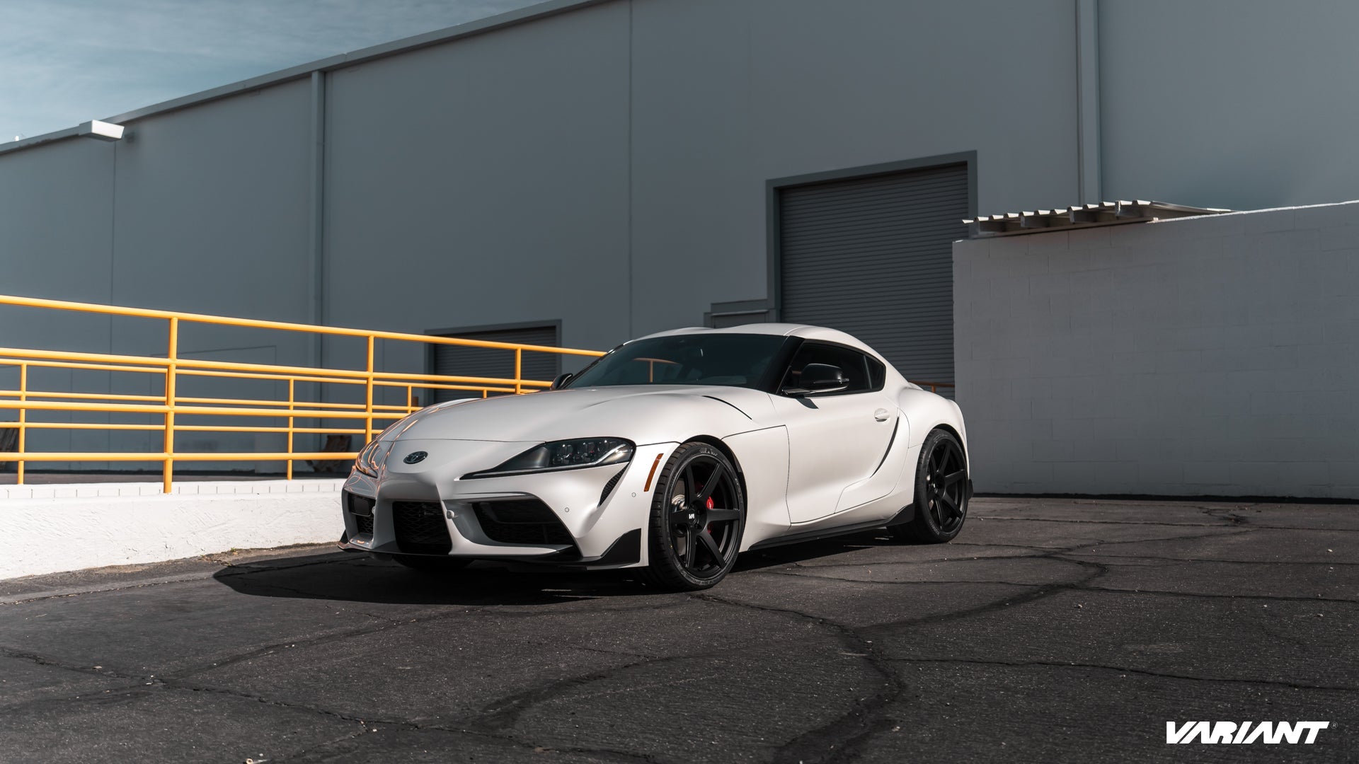 A Toyota GR Supra on Variant forged wheels
