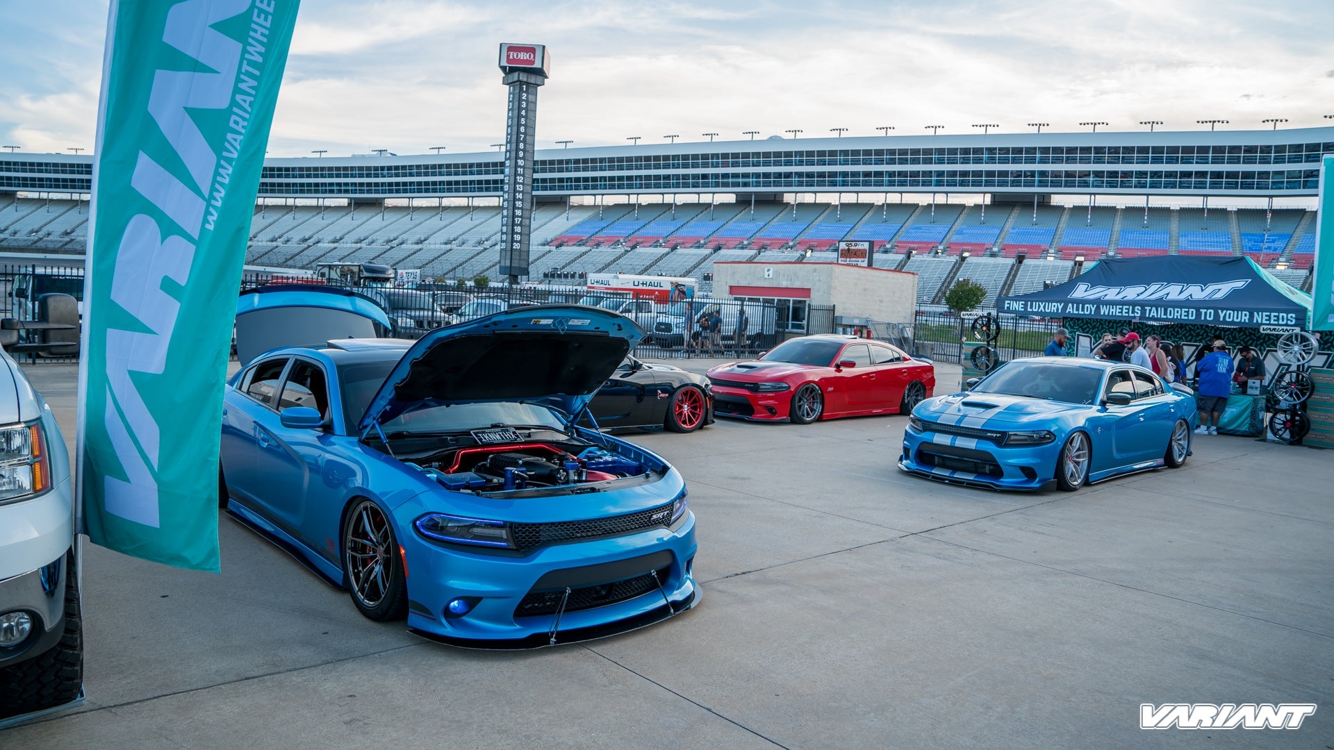 Variant booth at We are mopar event texas motor speedway 2018