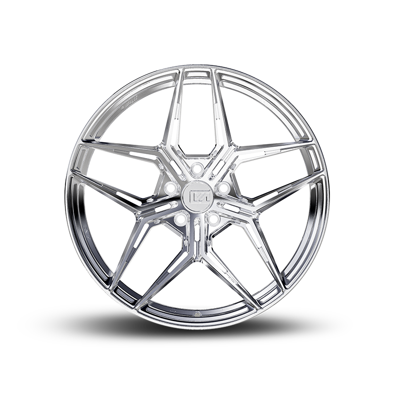 19x8.5 / 19x8.5 Forged Zeno Chrome Powder | 2017-2025 Tesla Model 3 (Non-Performance Model)