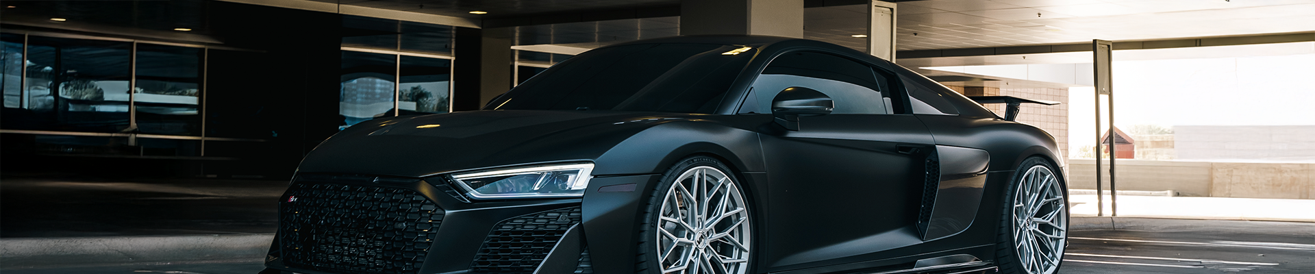 An Audi R8 on Variant forged wheels