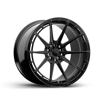 19x8.5 / 19x8.5 Forged Aure Gloss Black | 2018-2024 Toyota Camry