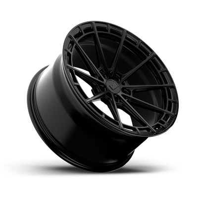 19x8.5 / 19x10 Forged Aure Satin Black | 2003-2007 Cadillac CTS Sedan