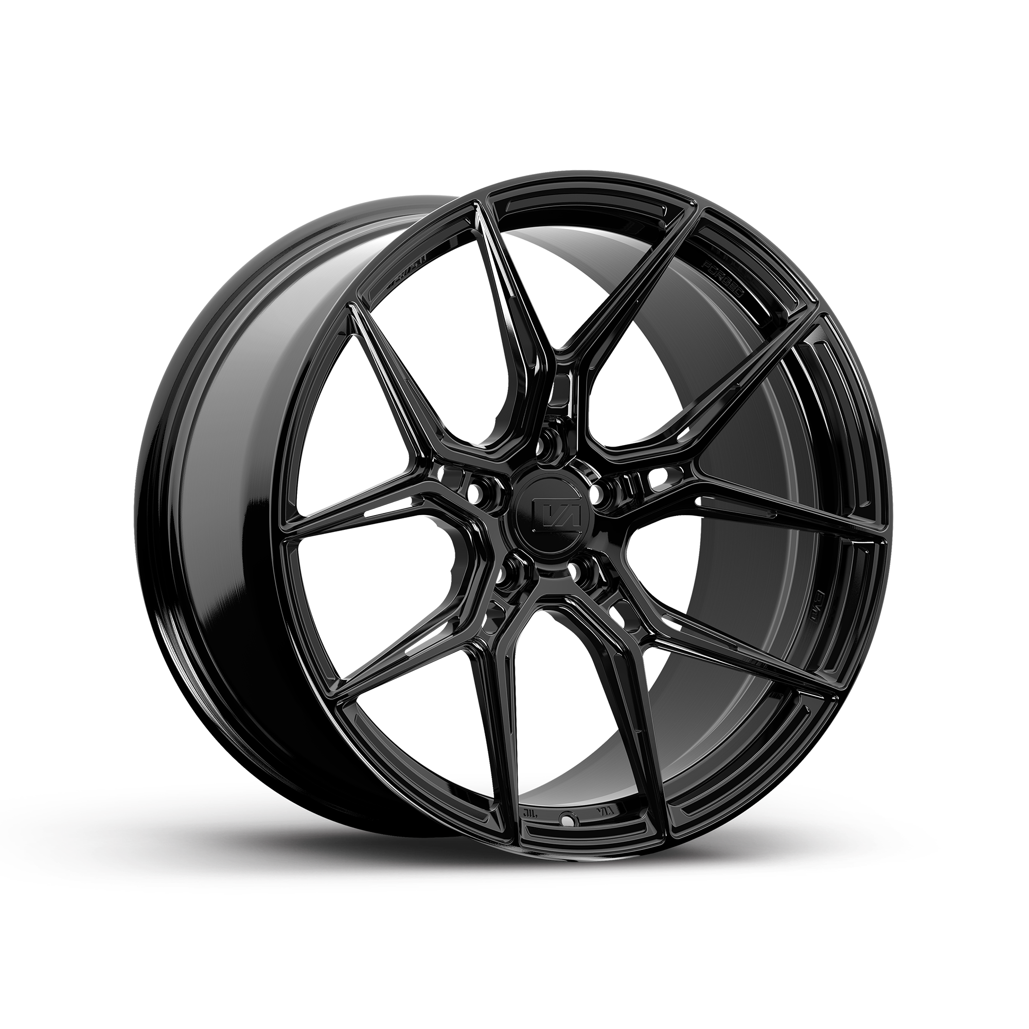 20x9 / 21x12 Forged Nysa Gloss Black | 2020+ Chevy Corvette C8