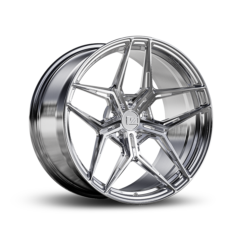 19x8.5 / 19x8.5 Forged Zeno Chrome Powder | 2018-2025 Tesla Model 3 (Long Range/Performance AWD)