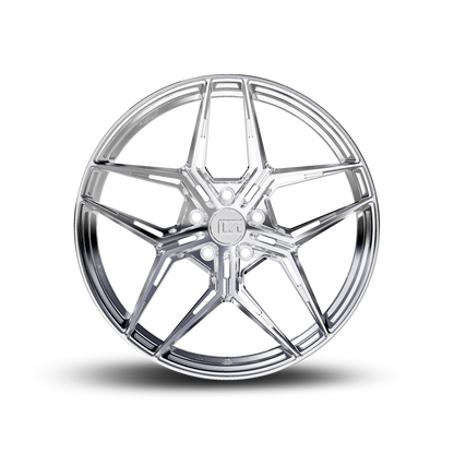 20x10 / 20x11 Forged Zeno Chrome Powder | 2015+ Dodge Charger Hellcat/Redeye