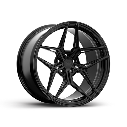 19x8.5 / 19x8.5 Forged Zeno Satin Black | 2007-2008 Audi RS4
