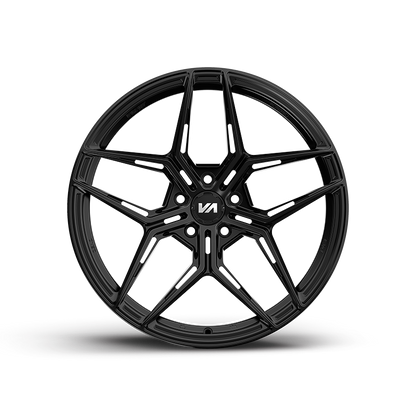 19x8.5 / 19x8.5 Forged Zeno Satin Black | 2007-2008 Audi RS4