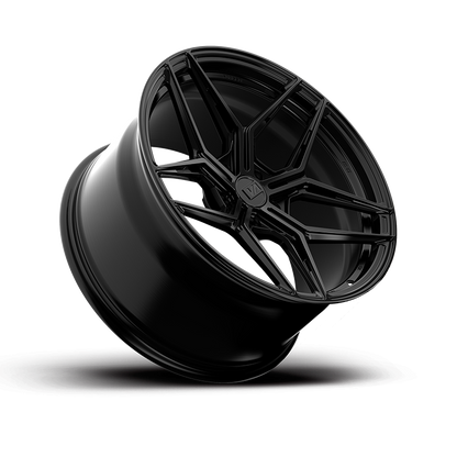 19x8.5 / 19x8.5 Forged Zeno Satin Black | 2007-2008 Audi RS4