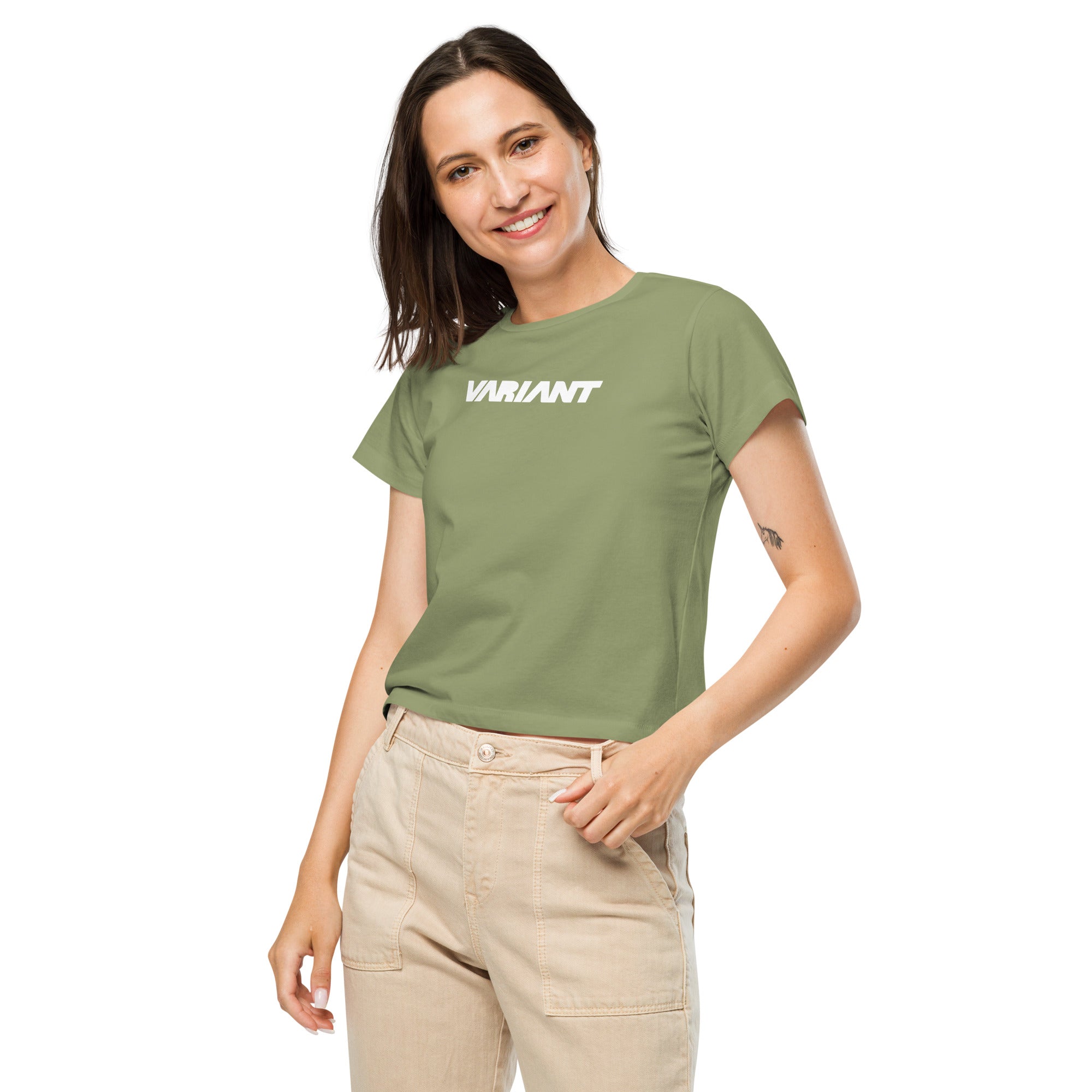 Women’s high-waisted t-shirt