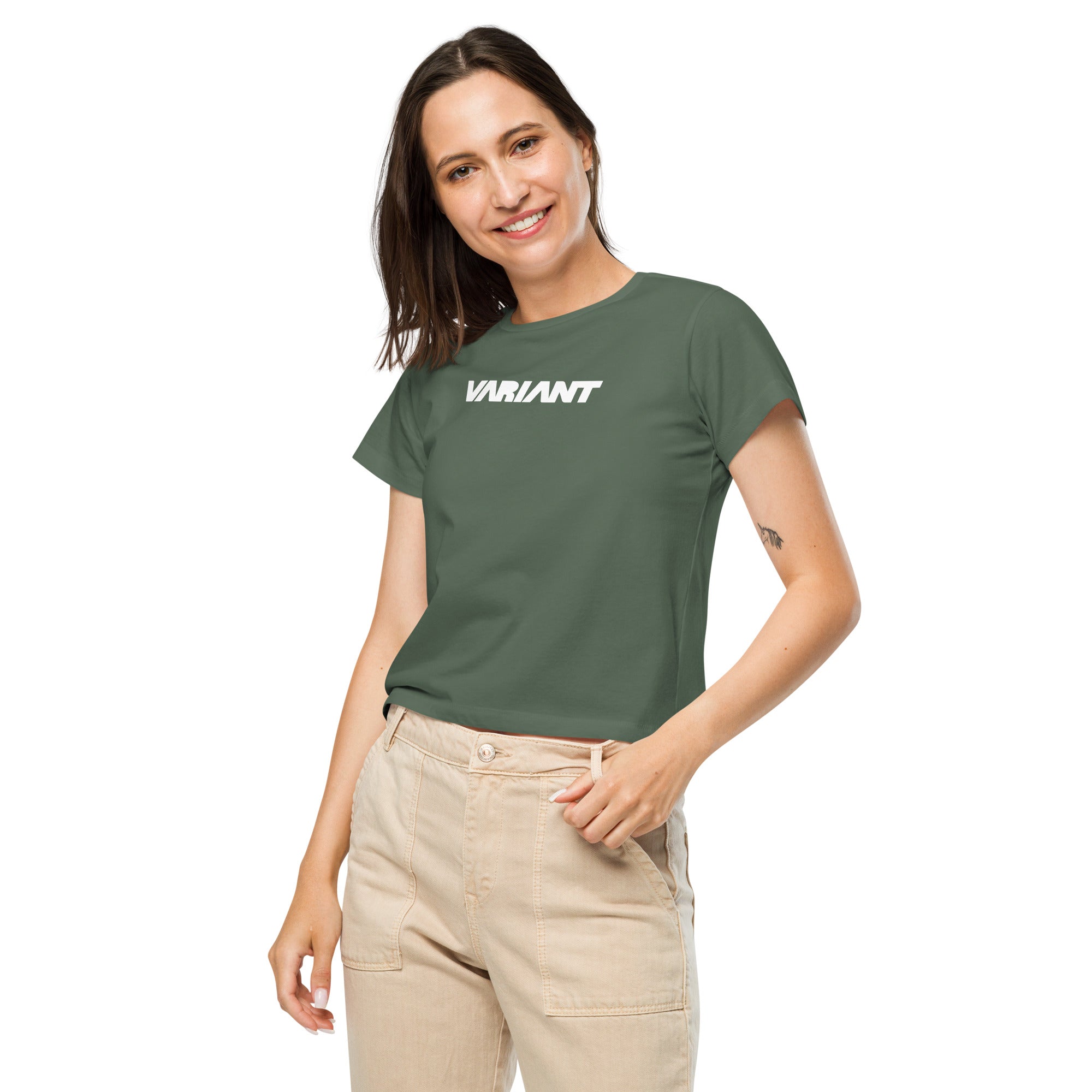 Women’s high-waisted t-shirt